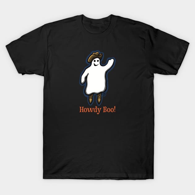 Howdy Boo! T-Shirt by Art from the Blue Room